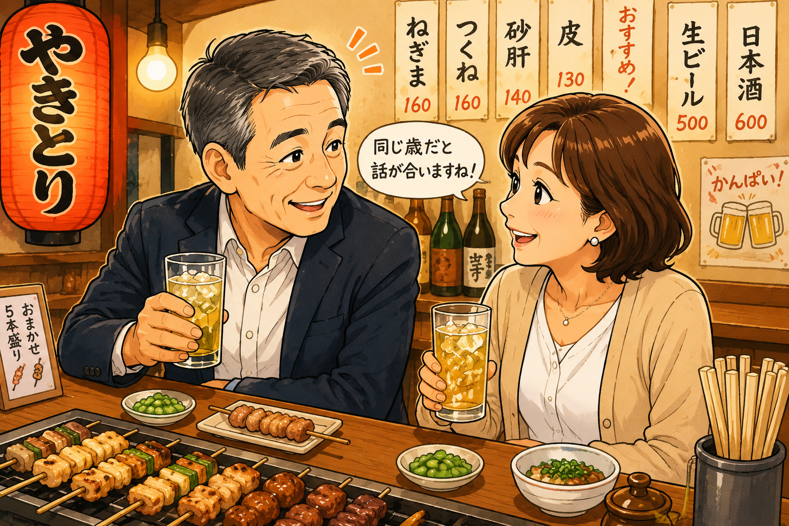 出張先の焼き鳥屋で三線を薦めた夜